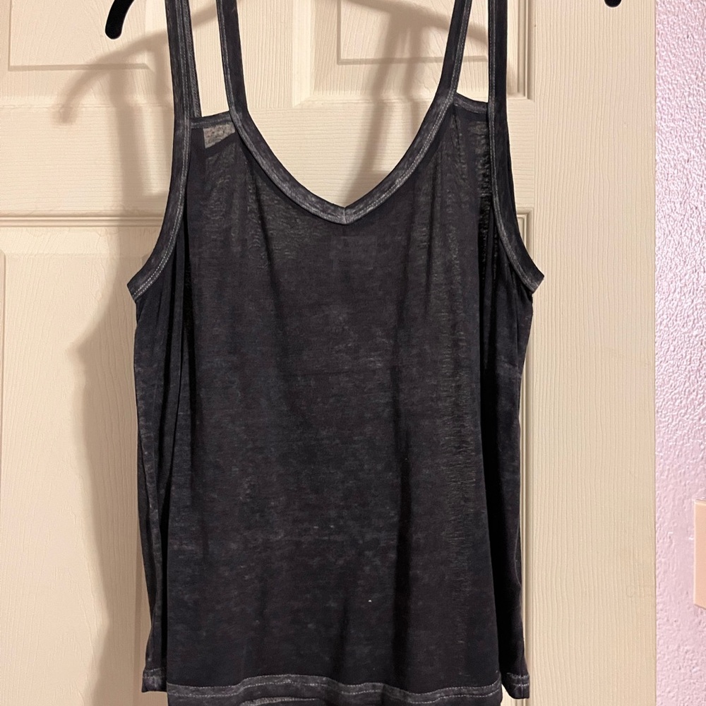 RVCA Black Sheer Camisole Top
